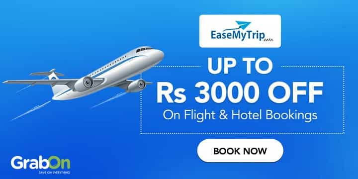₹3000 off on Flight & Hotel Bookings