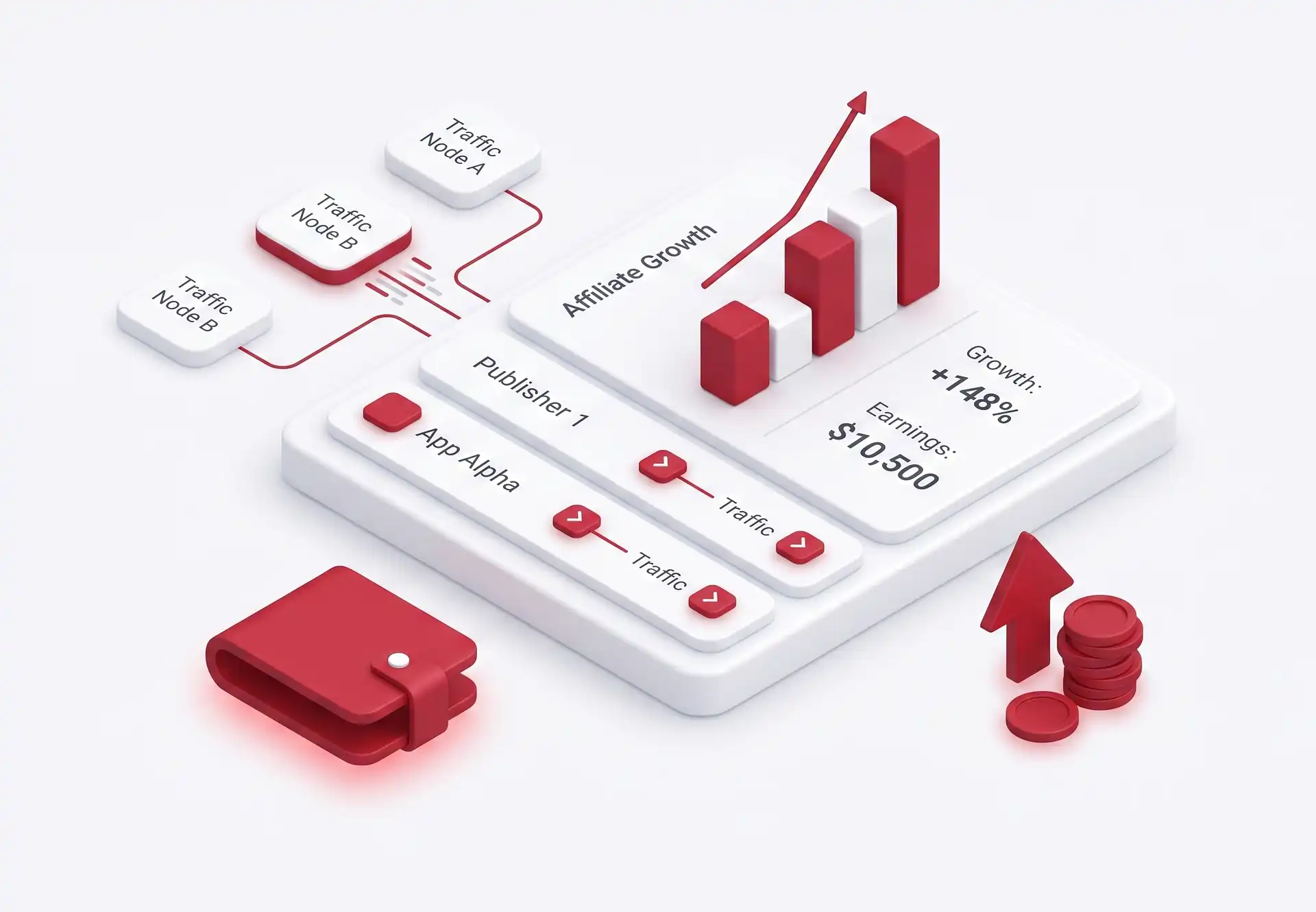 AdByteHub publisher growth dashboard showing yield management, fill rates and payouts